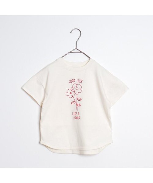 p.premier(ピードットプルミエ)/2柄刺繍半袖Tシャツ/img12