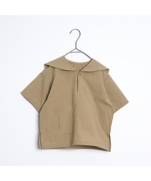 p.premier(ピードットプルミエ)/セーラー衿半袖シャツ(セットアップOK）/img01
