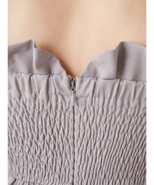 Sustainableギャザーデザインビスチェ 予めご了承ください