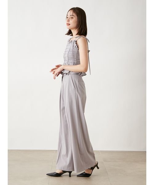 Sustainableギャザーデザインビスチェ 予めご了承ください