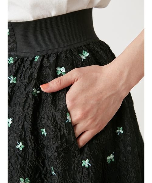 エンボスジャガードボリュームギャザースカート 予めご了承ください