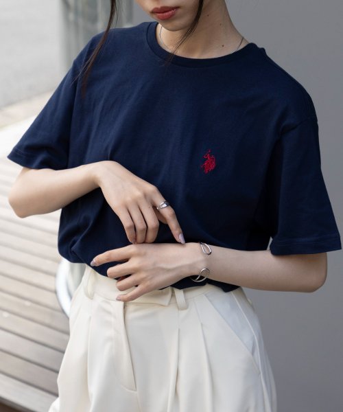 US POLO ASSN(ユーエスポロアッスン)/◎SETUP7別注◎【U.S. POLO ASSN / ユーエス ポロ アッスン】ワンポイント ポニー 刺繍 Tシャツ ユニセックス 半袖/img61