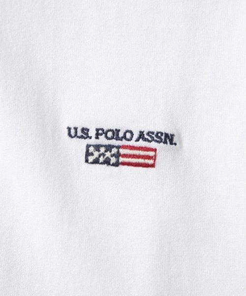 US POLO ASSN(ユーエスポロアッスン)/◎SETUP7別注◎【U.S. POLO ASSN / ユーエス ポロ アッスン】ワンポイント フラッグ 刺繍 ロンT 長袖 カットソー ユニセックス /img27