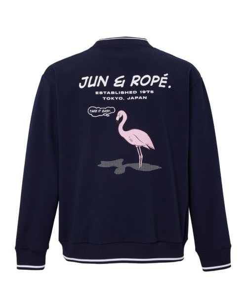 JUN and ROPE(ジュン＆ロペ)/【吸汗速乾】2WAYバックメッシュポンチクルーネックプルオーバー/img19