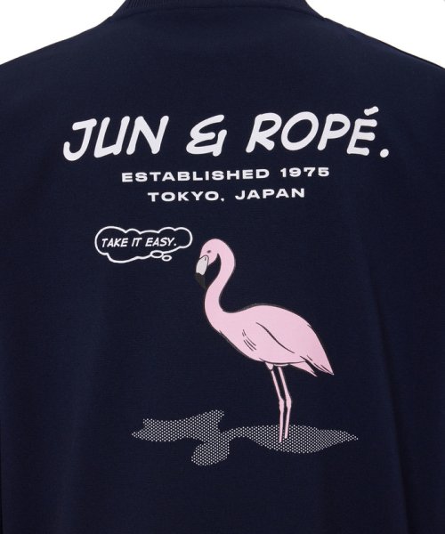 JUN and ROPE(ジュン＆ロペ)/【吸汗速乾】2WAYバックメッシュポンチクルーネックプルオーバー/img20