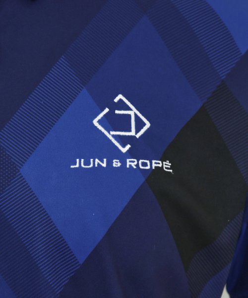 JUN and ROPE(ジュン＆ロペ)/マルチアーガイル柄　半袖ポロシャツ/img16
