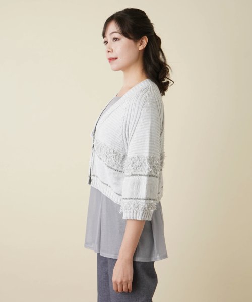 ショート丈ニットカーディガン 