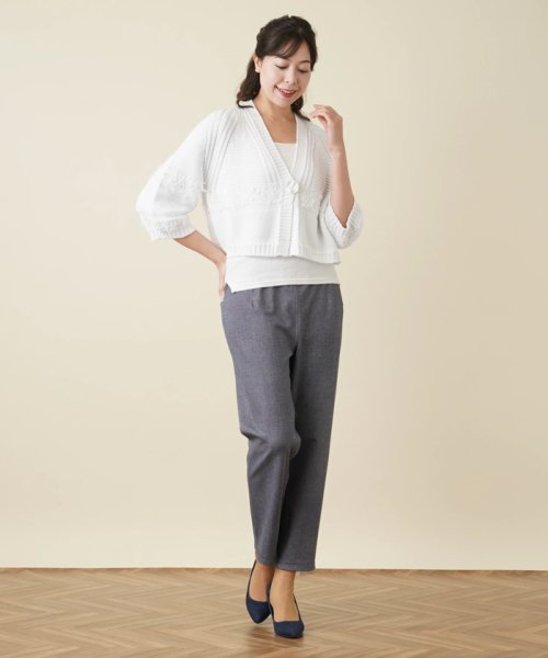 ショート丈ニットカーディガン 