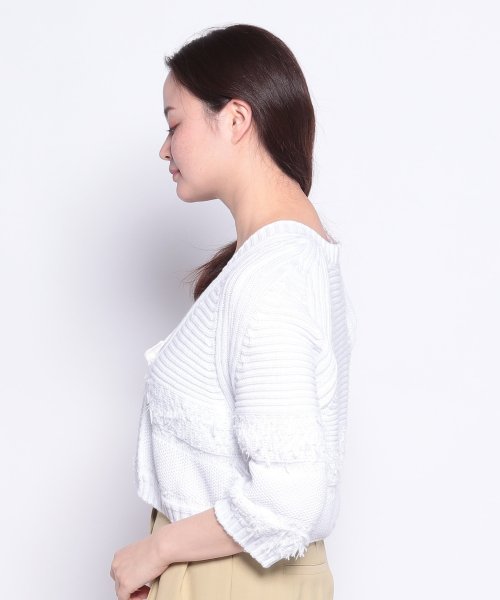 ショート丈ニットカーディガン 