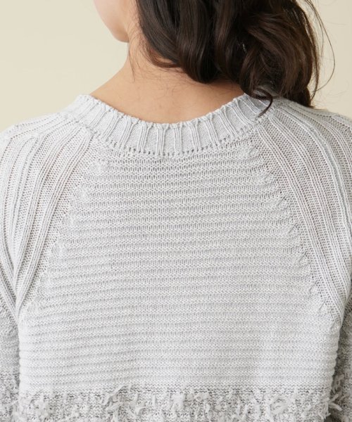 Vネックニットプルオーバー 