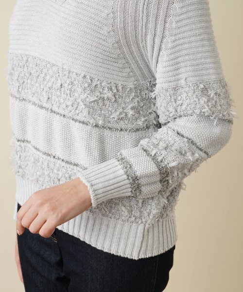 Vネックニットプルオーバー 