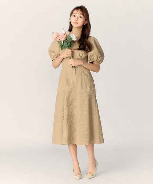 パフスリーブマーメイドワンピース ワンピース・ドレス H1561508106 (12012円)