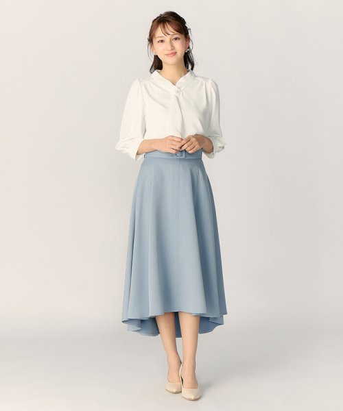 【美人百花5月号掲載】ベルト付きフィッシュテールスカート 