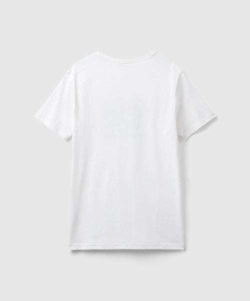BENETTON (mens)(ベネトン（メンズ）)/ロゴプリント入りオーガニックコットン半袖Tシャツ/img20