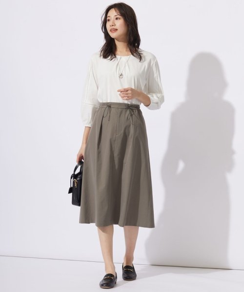 J.PRESS LADIES（LARGE SIZE）(J．プレス　レディス（大きいサイズ）)/【洗える】プレーティングジャージー フロントタック カットソー/img06