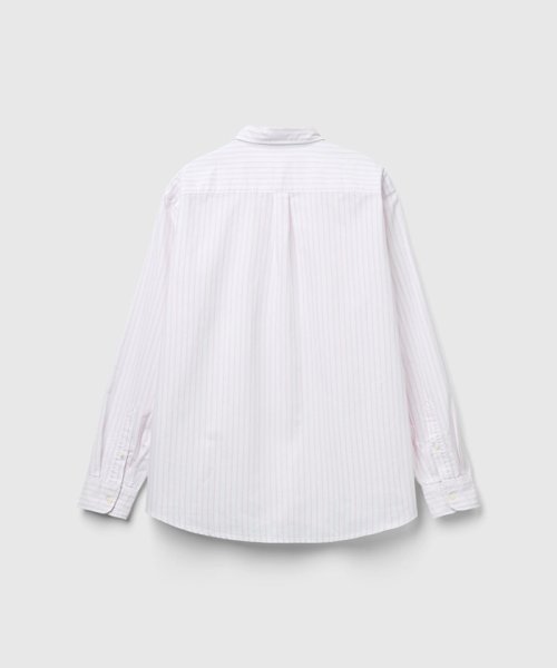 BENETTON (mens)(ベネトン（メンズ）)/コットン100％ボタンダウンストライプオックスフォード長袖シャツ/img03