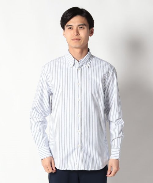 BENETTON (mens)(ベネトン（メンズ）)/コットン100％ボタンダウンストライプオックスフォード長袖シャツ/img13