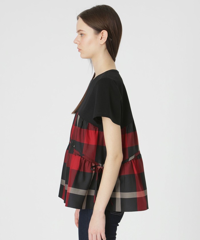 コンパクトクリアーポンチクレストブリッジチェックティアード