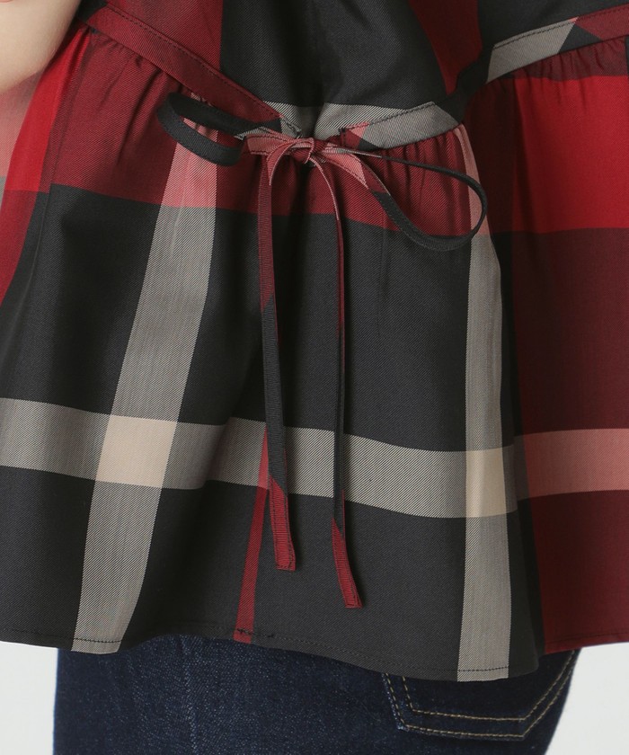 コンパクトクリアーポンチクレストブリッジチェックティアード