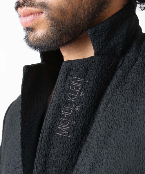 MICHEL KLEIN HOMME(ミッシェルクランオム)/ブランドロゴ刺繍入りニットジャケット セットアップ/img18