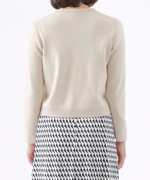 【ウォッシャブル】リップルブライトニットカーディガン ウォッシャブル