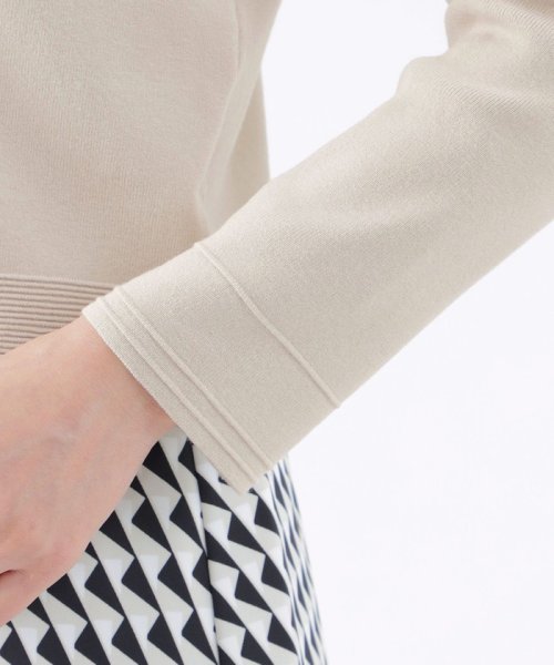 【ウォッシャブル】リップルブライトニットカーディガン ウォッシャブル