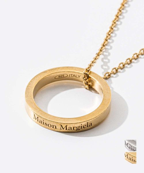 MAISON MARGIELA(メゾンマルジェラ)/メゾン マルジェラ MAISON MARGIELA SM1UU0035 SV0158 ネックレス レディース アクセサリー ロゴ リング チェーンネックレス ス/img01