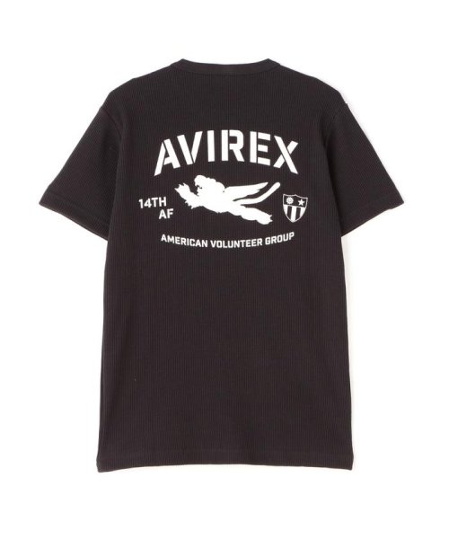 AVIREX(AVIREX)/《WEB&DEPOT限定》MINI WAFFLE CREWNECK T－SHIRT / ミニワッフル クルーネック Tシャツ / AVIRE/img23