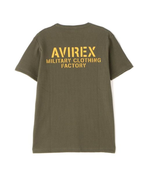 AVIREX(AVIREX)/《WEB&DEPOT限定》MINI WAFFLE V NECK T－SHIRT / ミニワッフル Vネック Tシャツ / AVIREX/img29