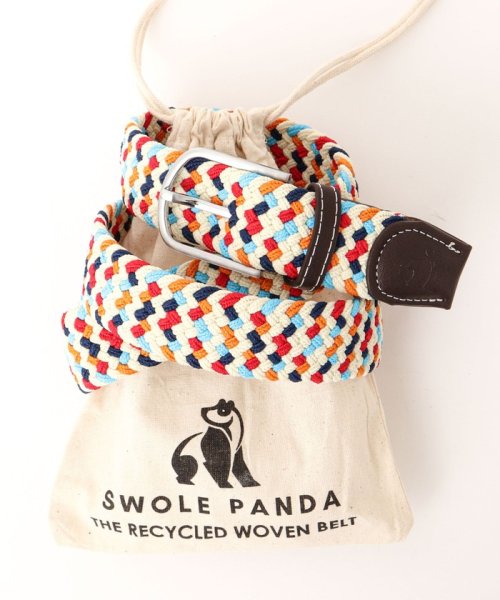 NOLLEY’S goodman(ノーリーズグッドマン)/【SWOLE PANDA/スウォール パンダ】RECYCLED WOVEN BELT ZIGZAG ゴムメッシュベルト/img09