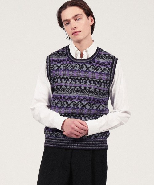 Raffa Molina アルパカ クルーネックニットベスト Molina アルパカ クルーネックニットベスト Raffa E1682677528(12870円)