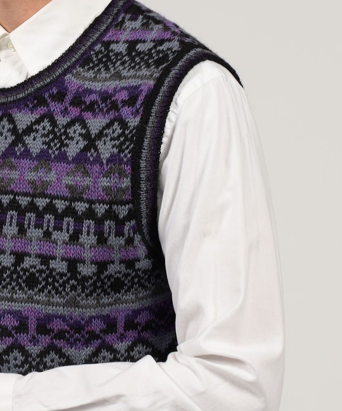 Raffa Molina アルパカ クルーネックニットベスト 商品説明＜Raffa