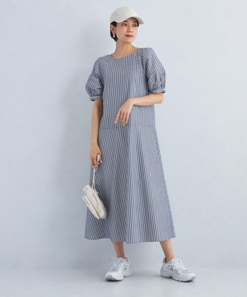 ［size SHORT/TALLあり］ドビー ストライプ コンシャス ワンピース －マシンウォッシャブル－ －マシンウォッシャブル－ ワンピース ［size コンシャス ストライプ SHORT/TALLあり］ドビー L1222644536(9295円)