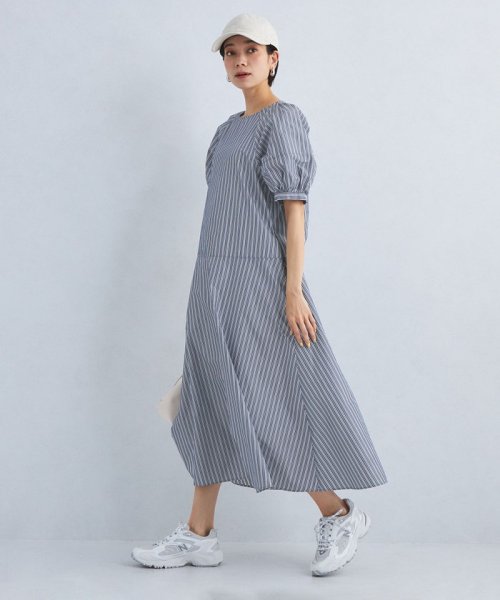 ［size SHORT/TALLあり］ドビー ストライプ コンシャス ワンピース －マシンウォッシャブル－ －マシンウォッシャブル－ ワンピース ［size コンシャス ストライプ SHORT/TALLあり］ドビー L1222644536(9295円)