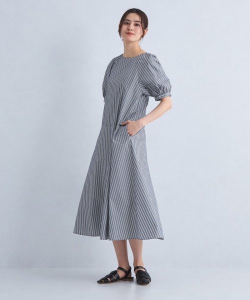 ［size SHORT/TALLあり］ドビー ストライプ コンシャス ワンピース －マシンウォッシャブル－ －マシンウォッシャブル－ ワンピース ［size コンシャス ストライプ SHORT/TALLあり］ドビー L1222644536(9295円)