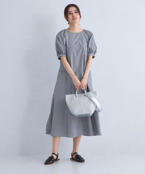 ［size SHORT/TALLあり］ドビー ストライプ コンシャス ワンピース －マシンウォッシャブル－ －マシンウォッシャブル－ ワンピース ［size コンシャス ストライプ SHORT/TALLあり］ドビー L1222644536(9295円)