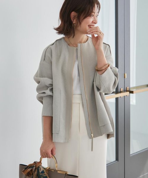 《三尋木奈保コラボ》きれいめモードの上品ブルゾン 