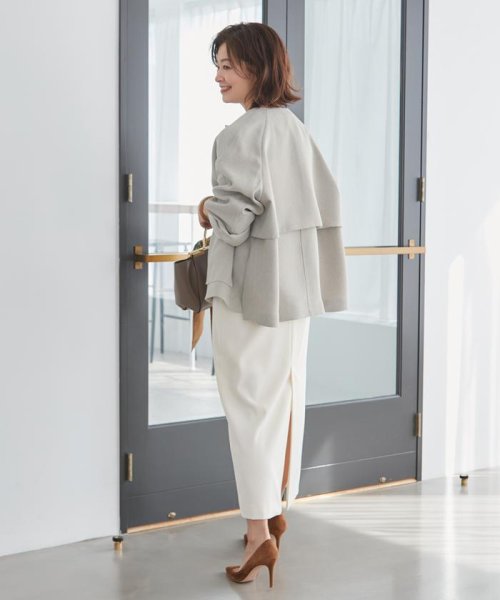 《三尋木奈保コラボ》きれいめモードの上品ブルゾン 