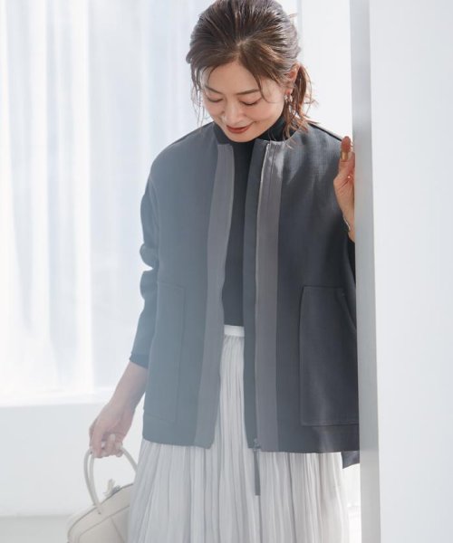 《三尋木奈保コラボ》きれいめモードの上品ブルゾン 