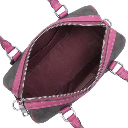 COACH コーチ ROWAN SATCHEL ローアン サッチェル シグネチャー ハンド バッグ 斜めがけ ショルダー バッグ 2WAY バッグ