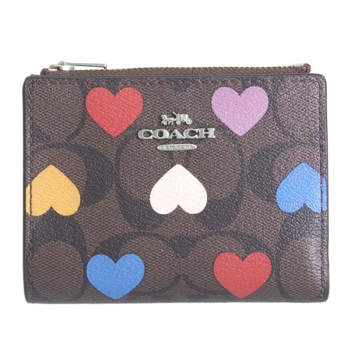 COACH(コーチ)/COACH コーチ BIFOLD WALLET バイフォールド ウォレット シグネチャー ハート プリント 二つ折り 財布/img01