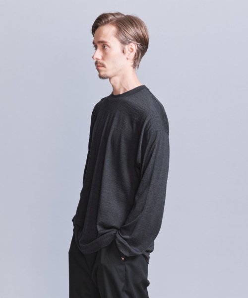 BEAUTY&YOUTH UNITED ARROWS(ビューティーアンドユース　ユナイテッドアローズ)/ウォッシャブルウール ロングスリーブ Tシャツ ‐ MADE IN JAPAN ‐/img02