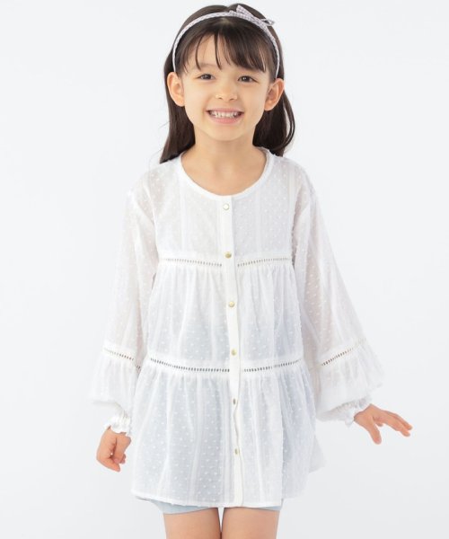 SHIPS KIDS(シップスキッズ)/SHIPS KIDS:100～130cm / スナップ ボタン ティアード ブラウス/img01