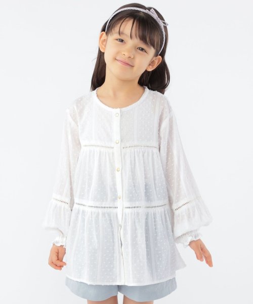 SHIPS KIDS(シップスキッズ)/SHIPS KIDS:100～130cm / スナップ ボタン ティアード ブラウス/img03