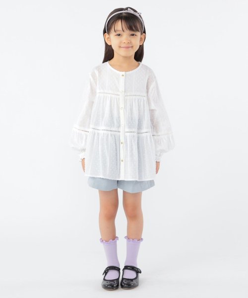 SHIPS KIDS(シップスキッズ)/SHIPS KIDS:100～130cm / スナップ ボタン ティアード ブラウス/img05