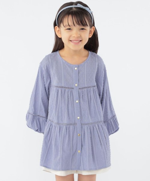 SHIPS KIDS(シップスキッズ)/SHIPS KIDS:100～130cm / スナップ ボタン ティアード ブラウス/img13