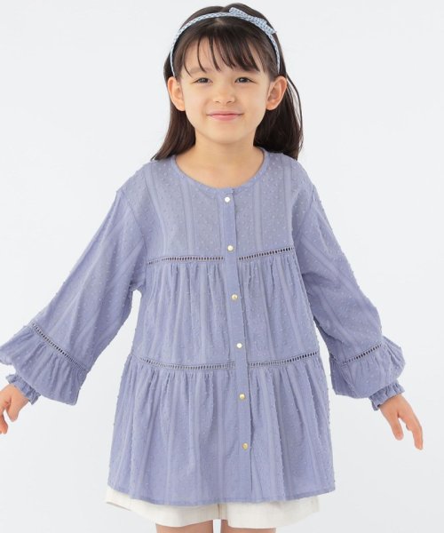 SHIPS KIDS(シップスキッズ)/SHIPS KIDS:100～130cm / スナップ ボタン ティアード ブラウス/img15