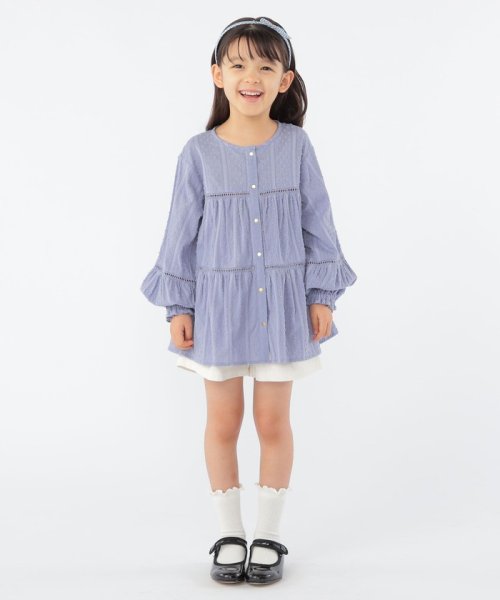 SHIPS KIDS(シップスキッズ)/SHIPS KIDS:100～130cm / スナップ ボタン ティアード ブラウス/img17