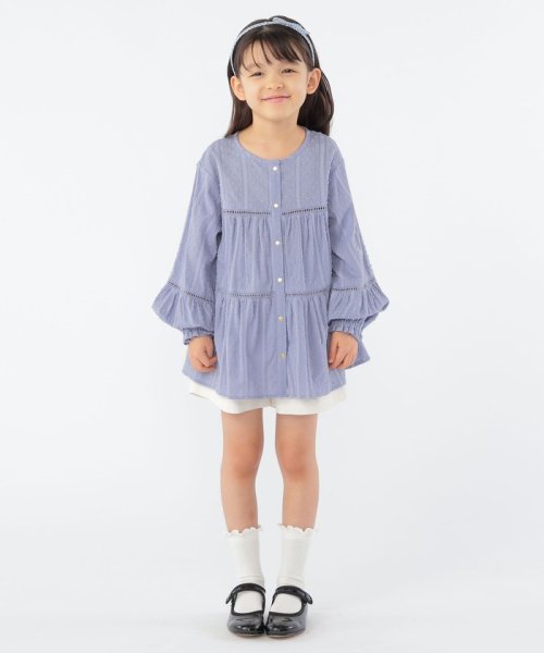 SHIPS KIDS(シップスキッズ)/SHIPS KIDS:100～130cm / スナップ ボタン ティアード ブラウス/img18