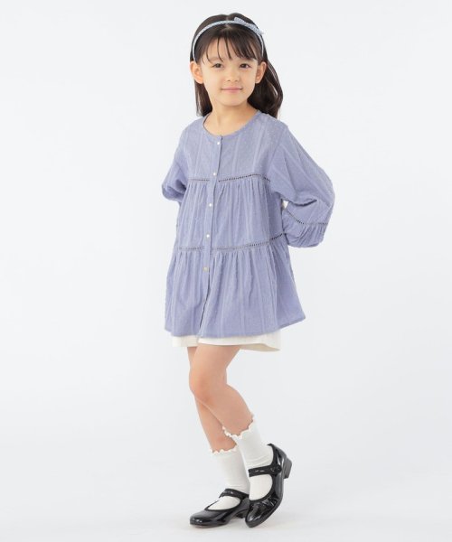 SHIPS KIDS(シップスキッズ)/SHIPS KIDS:100～130cm / スナップ ボタン ティアード ブラウス/img20